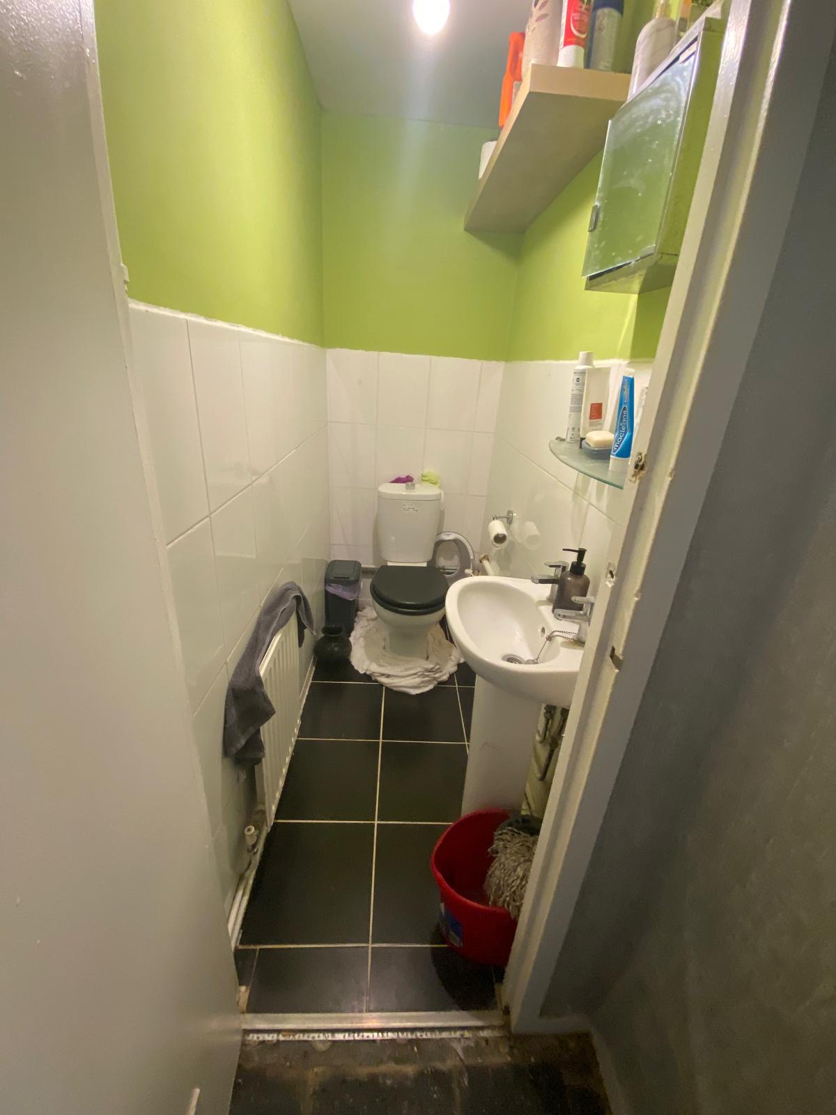Bathroom before — original space